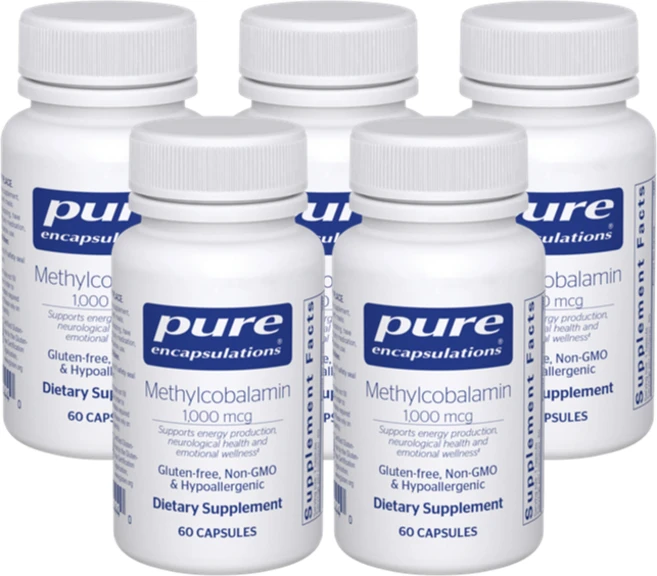 퓨어인캡슐레이션 비타민B12 메틸코발라민, 5개, 60회분 - 쿠팡