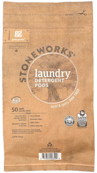 그랩그린 스톤웍스 세탁세제캡슐 오크트리향 50회분 750g GGR-00350