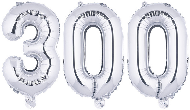 아트포유 백일 100일 200일 300일 풍선 이벤트 세트 3P, 화이트 골드 300, 1개