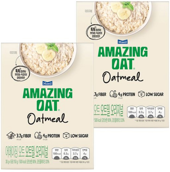 매일유업 매일 어메이징오트 오트밀 오리지널 30g 10개입, 10개