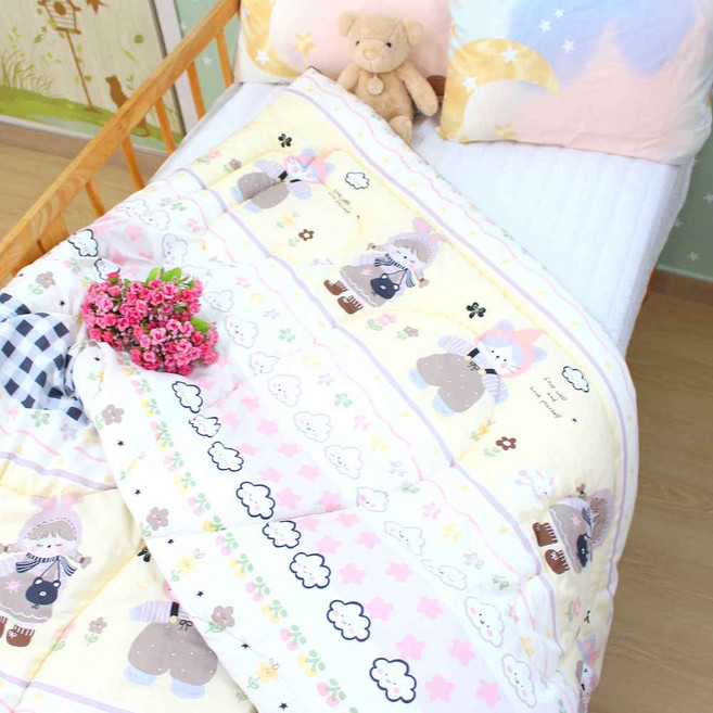주니어차렵이불/순면100%/캐릭터/기숙사이불/싱글침구/사계절/간절기/아동/나비드림, 주니어차렵이불_귀요미즈