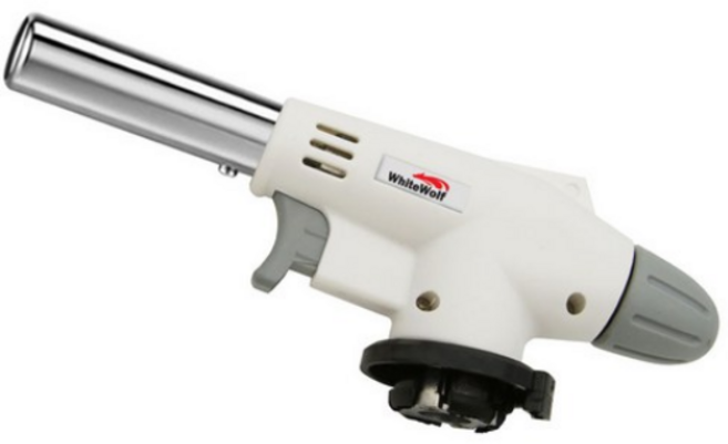 화이트울프 자동점화 다용도 가스토치, 흰색, 1개