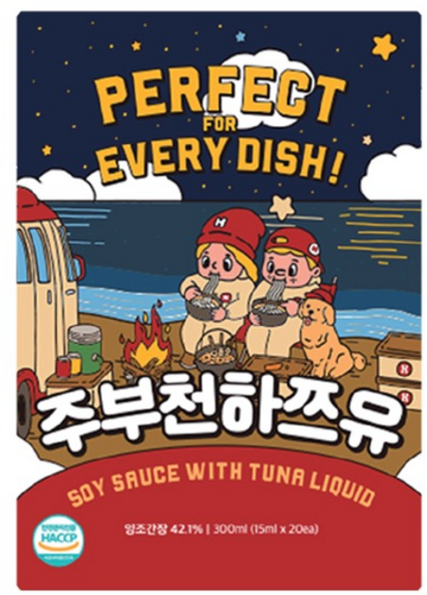 한라 주부천하 쯔유 스틱, 4개, 300ml