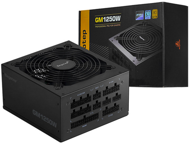 Segotep GM1250W 80PLUS GOLD 풀모듈러 ATX 3.1 (PCIE5.1) 블랙