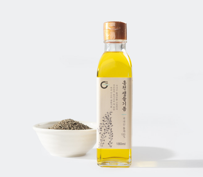 홍천 생들기름 100% 국산 생들기름, 1개, 180ml
