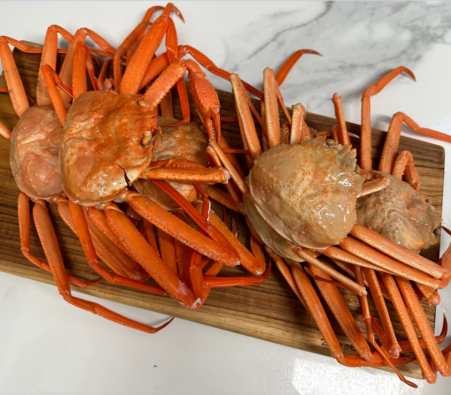 톡톡수산 포항 구룡포 수율 80% 산지직송 자숙연지홍게, 1개, (통)자숙연지홍게 3kg(9-10미,라면미제공)