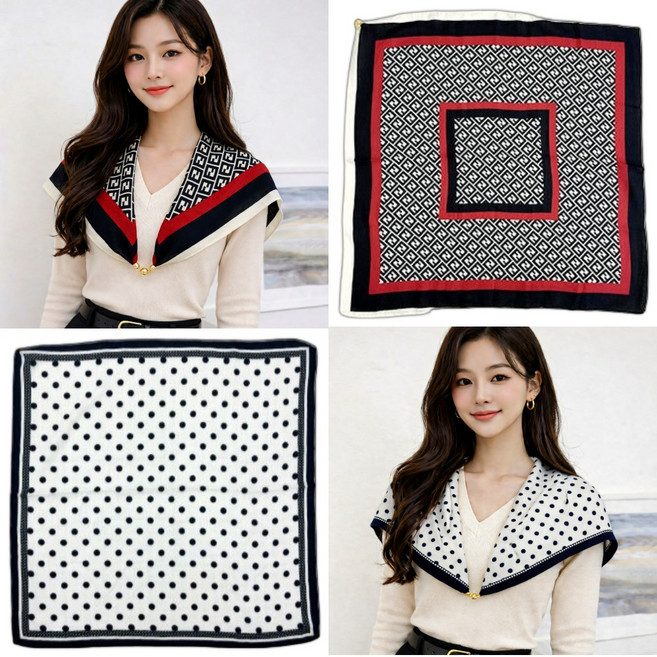 르빈스 프리미엄 자석 버클 스카프 2종 세트