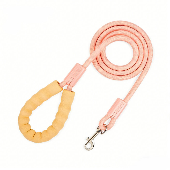 반려동물 컬러풀하고 부드러운 리드줄, 1개, 분홍색