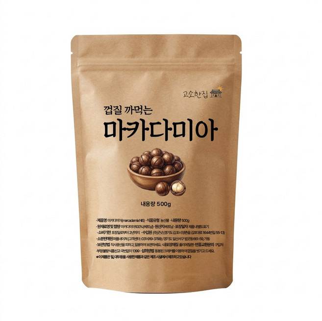 통 마카다미아 고소한집, 1개, 500g