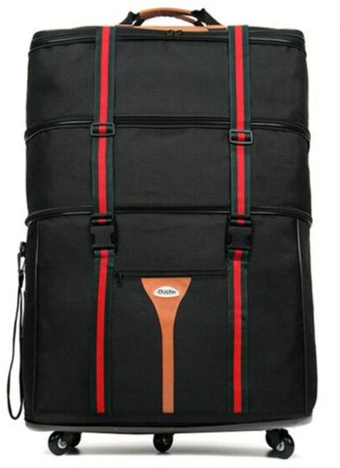 D 형 블랙 상단확장형 3단 이민가방 국내생산