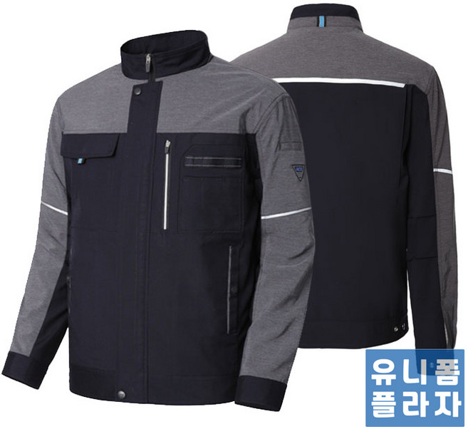 배색스판 춘추 작업복 점퍼 UPA-213J