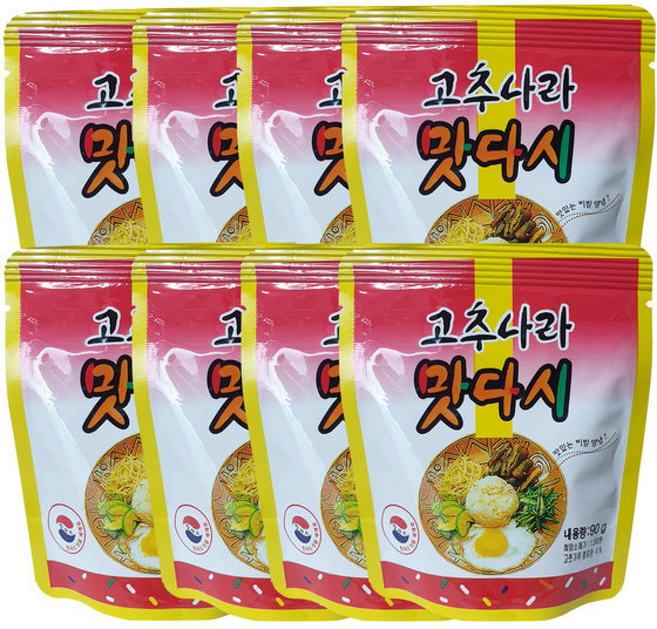 고추나라맛다시() 양념장, 8개, 90g