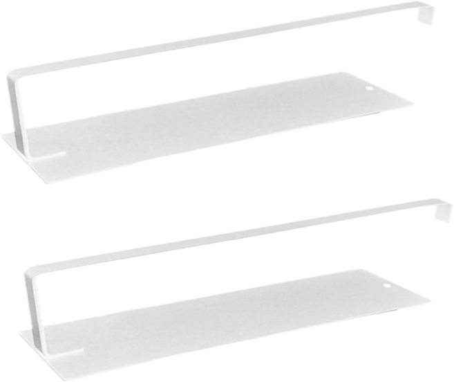 더블트리 부착식 키친타올 행주 걸이, 2개, 화이트