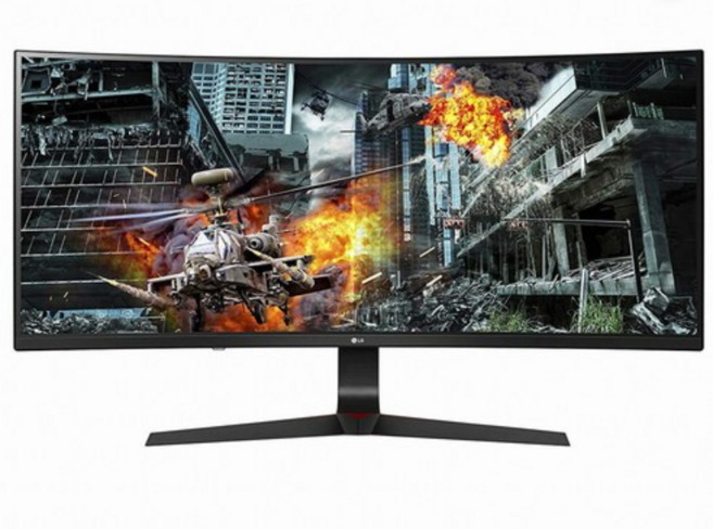 LG전자 울트라기어 WFHD 144HZ 커브드 높낮이 게이밍 34인치모니터 틸트 34GL750 중고, 86.7cm