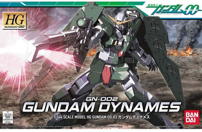 BANDAI 鋼彈00 HG 1/144 GN-002 力天使鋼彈模型, 1個