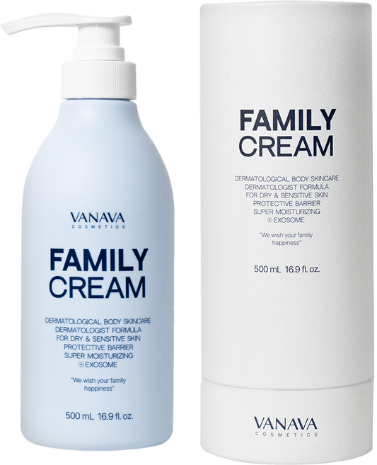 VANAVA 바나바 코스메틱스 패밀리 바디크림 500mg 화이트머스크향 보습크림, 1개, 500ml