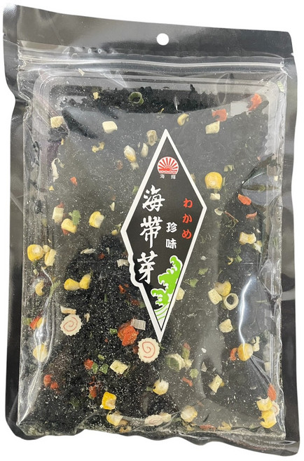 珍味海帶芽 口感鮮脆 獨立包裝 多種料理方式 健康零食, 100g, 1個