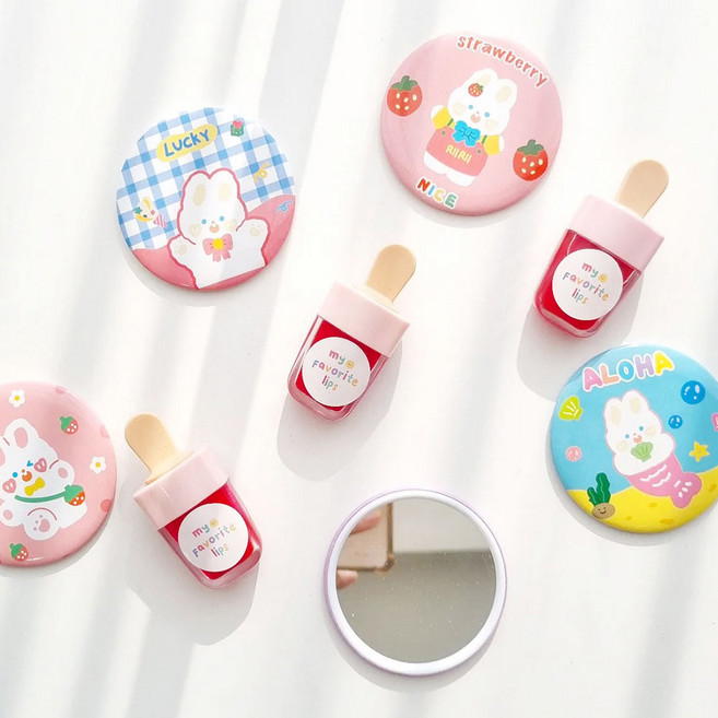 [사랑방키트] 반짝반짝 립글로스 만들기 키트(5인용) 키즈화장품 천연화장품 천연립글로스, 포함, 1개, 7ml, 레드