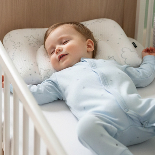 스칸디맘 듀라론 냉감 유아 태열 두상 베개, 트윙클