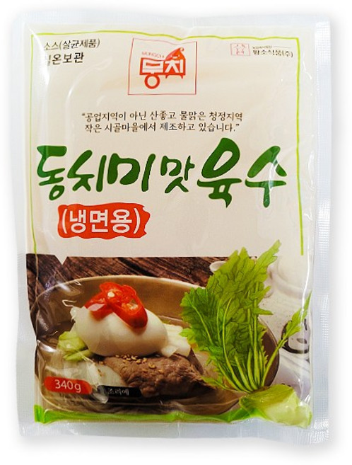 뭉치 동치미 냉면육수, 30개, 340g