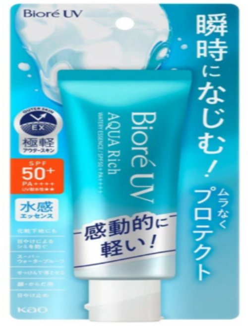 비오레 UV 일본 아쿠아리치 워터리 에센스 선크림 70g, 1개