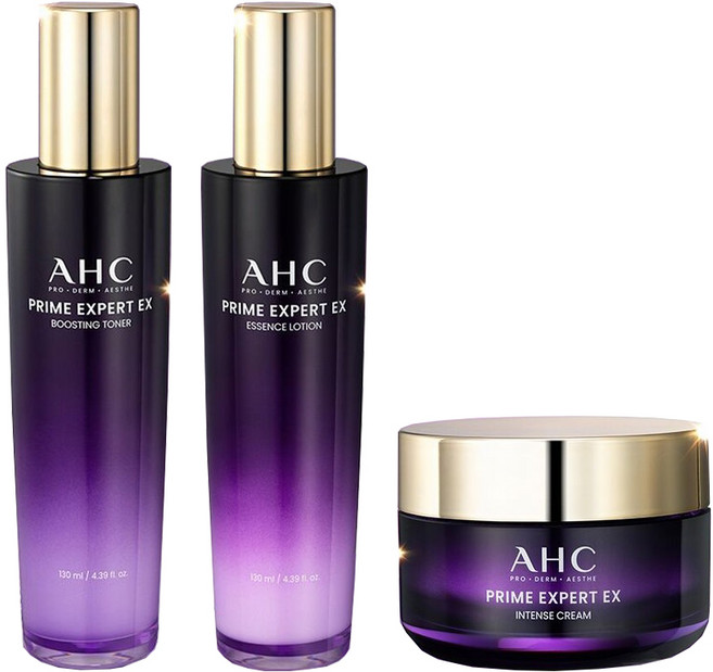 AHC 프라임 엑스퍼트 NEW EX 기초 3종 세트 토너+로션+크림, 1세트