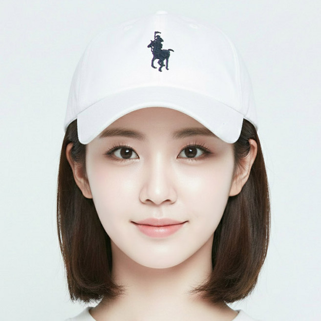 베이직엠 남성 여성 야구모자 볼캡 빅로고 승마자수
