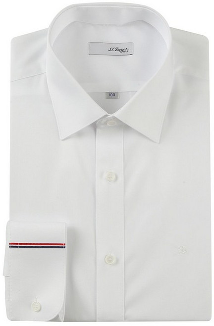 [백화점 정품] 에스티듀퐁 면혼방 트윌 소재 소매 삼색포인트 슬림핏 셔츠SE5SM21LS308SWH-GB (상세페이지를 꼭 확인해주세요.)