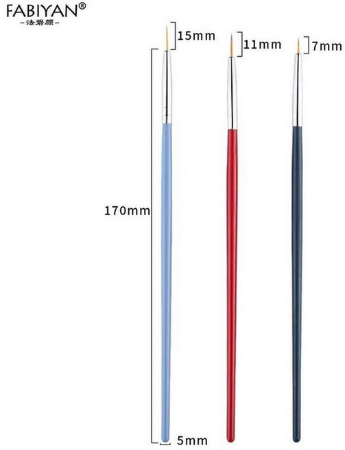 네일 아트 라이너 페인팅 펜 아크릴 브러쉬 드로잉 키트 꽃 라인 그리드 프랑스어 디자인 매니큐어 도구, 01, 1개