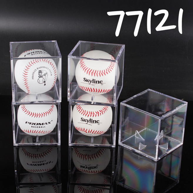 끼리 77121 국내생산 프리미엄 야구공 케이스/골프공/악세서리/피규어 수납케이스 1P/6P/12P, 끼리_국내생산 야구공케이스, 6개, 1개