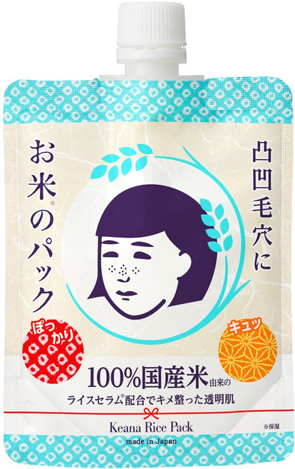 石澤研究所 毛穴撫子 日本米精華水洗面膜 170g 沖洗式, 1個, 1個裝