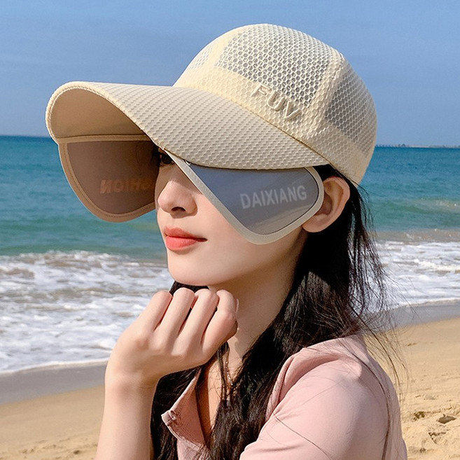 어나더뷰 2561 [4컬러] 메쉬 날개 볼캡 썬캡 확장 썬바이저 자외선차단 버킷햇 야구 스포츠 골프 바캉스 여름 모자