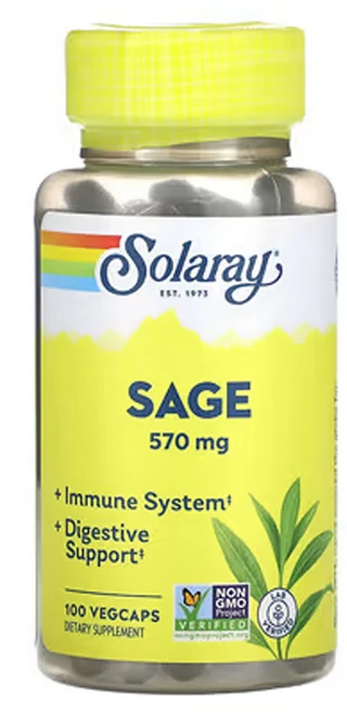 솔라레이 세이지 285mg 100베지캡슐, 2캡슐, 1개, 100정 - 쿠팡