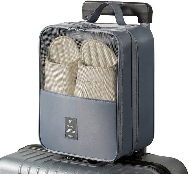 LXU 여행용 신발 파우치 3단 수납 방수 캐리어 결합 슈즈백 운동화 가방