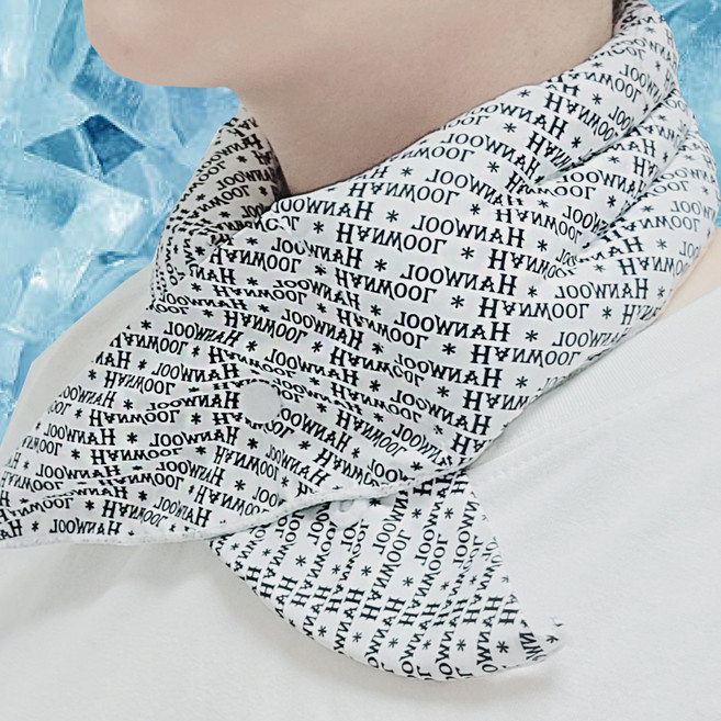 라포미 [국내산] 넥쿨러 골프 등산 아이스 쿨스카프, 화이트