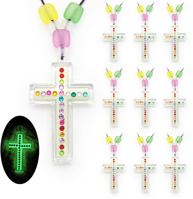 DIY모아 야광십자가목걸이만들기, 10개