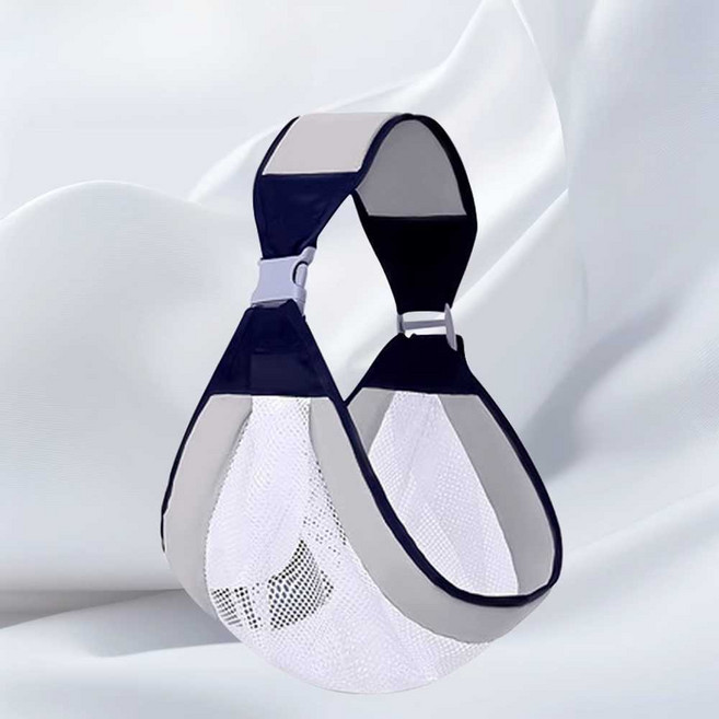 아기띠 아기 보자기 여름 통기성 신생아 어깨끈 요람, 1. 통기성 그레이, 1개