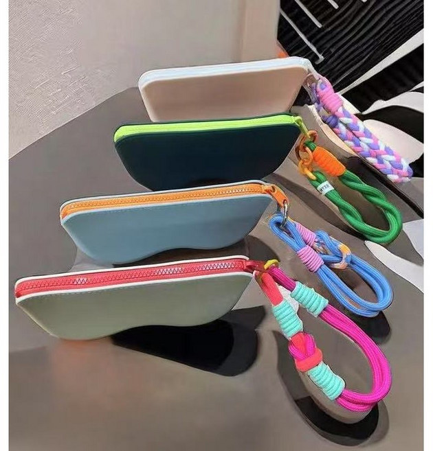 유유라키 마카롱 실리콘 휴대용 선글라스 수경케이스 안경 보관 파우치