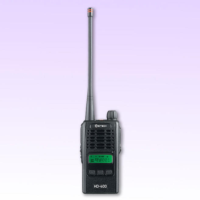 HD-400 DMR 이테크 디지털 무전기 국산 업무 산업용 + 고성능 핸드마이크 증정, 1개