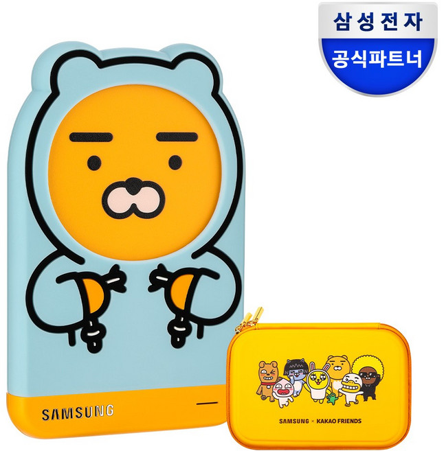 삼성 외장하드 카카오 라이언 1TB, 블루