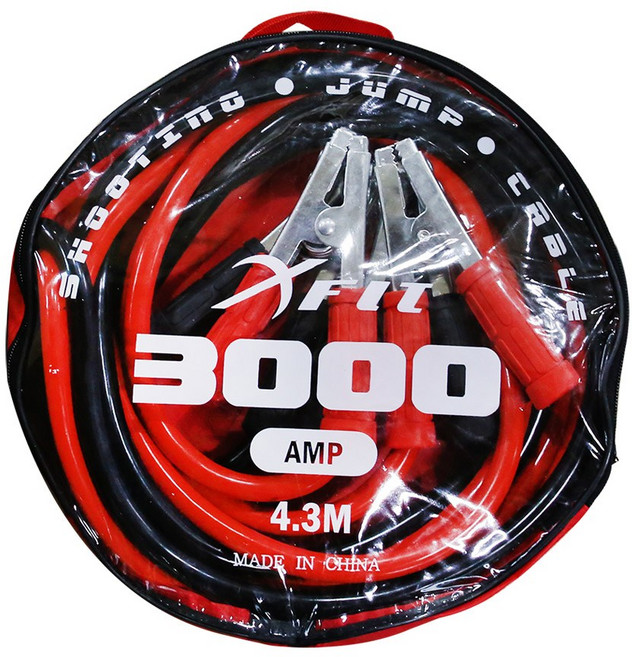 엑스핏 고용량 점프케이블 3000AMP, 1개, 4.3m
