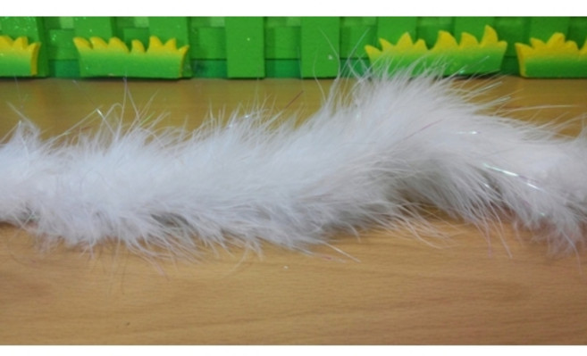 54-002 고급형줄깃털 흰색[새깃털]