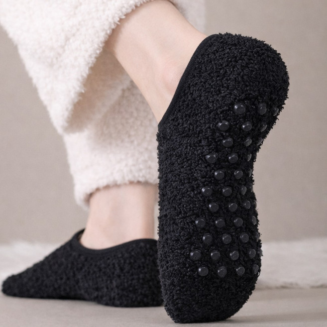 마리수 덧버선 겨울 덧신 발열 털 덧버선 방한 미끄럼방지 수면 실내 양말