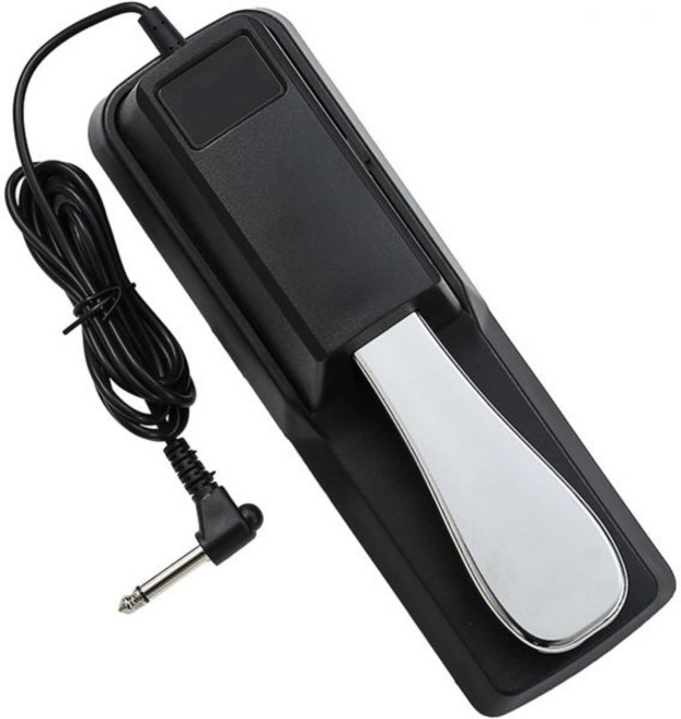 전자 피아노 페달 키보드 풋스위치 서스테인 프리미엄 유니버설 Yamaha 야마하 카시오 롤랑 베링거 무그 미디 스타일 극성 스위치 1 4인치 입력 플러그 지원, 전자 피아노 페달 키보드 풋스위치 서스테인 프리미엄 유