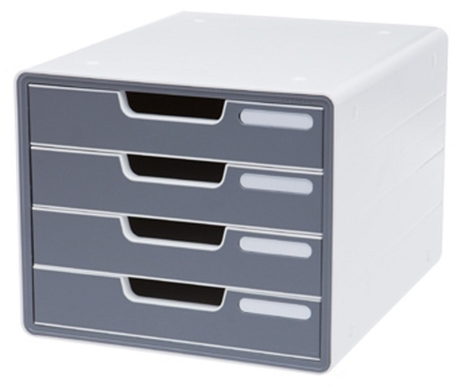 시스맥스 디럭스 칼라서류함 4단, 와인