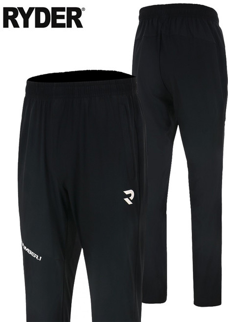 라이더 긴바지 배드민턴 바지 남성 여성 트레이닝 팬츠 블랙 2023RTP-2