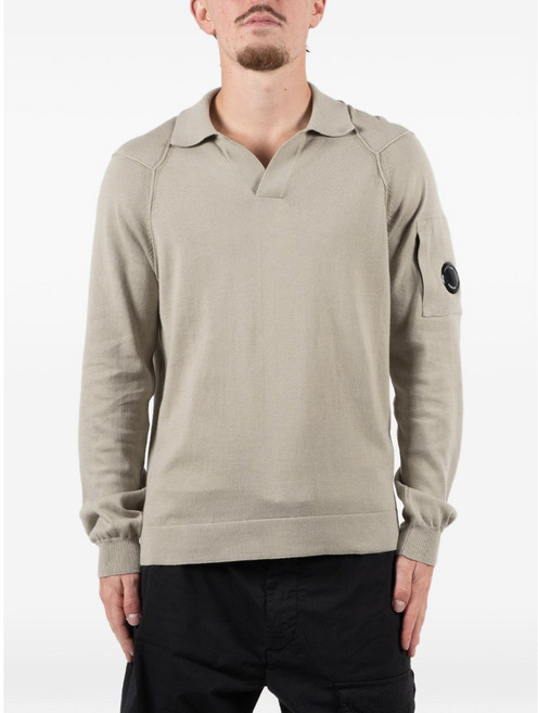 C.P.컴퍼니 로고 패치 스웨터