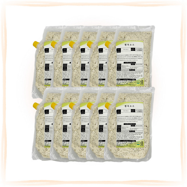바로푸드 렌치소스 1kg 냉장, 10개