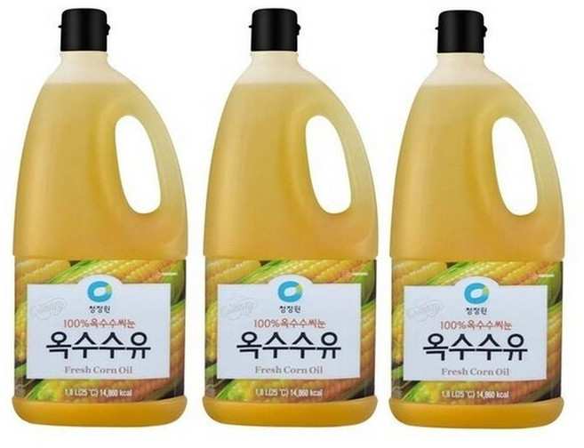 청정원 옥수수유 1.8L 3개