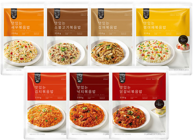 허닭식단 맛있는 볶음밥 250g 7종 혼합, 7개